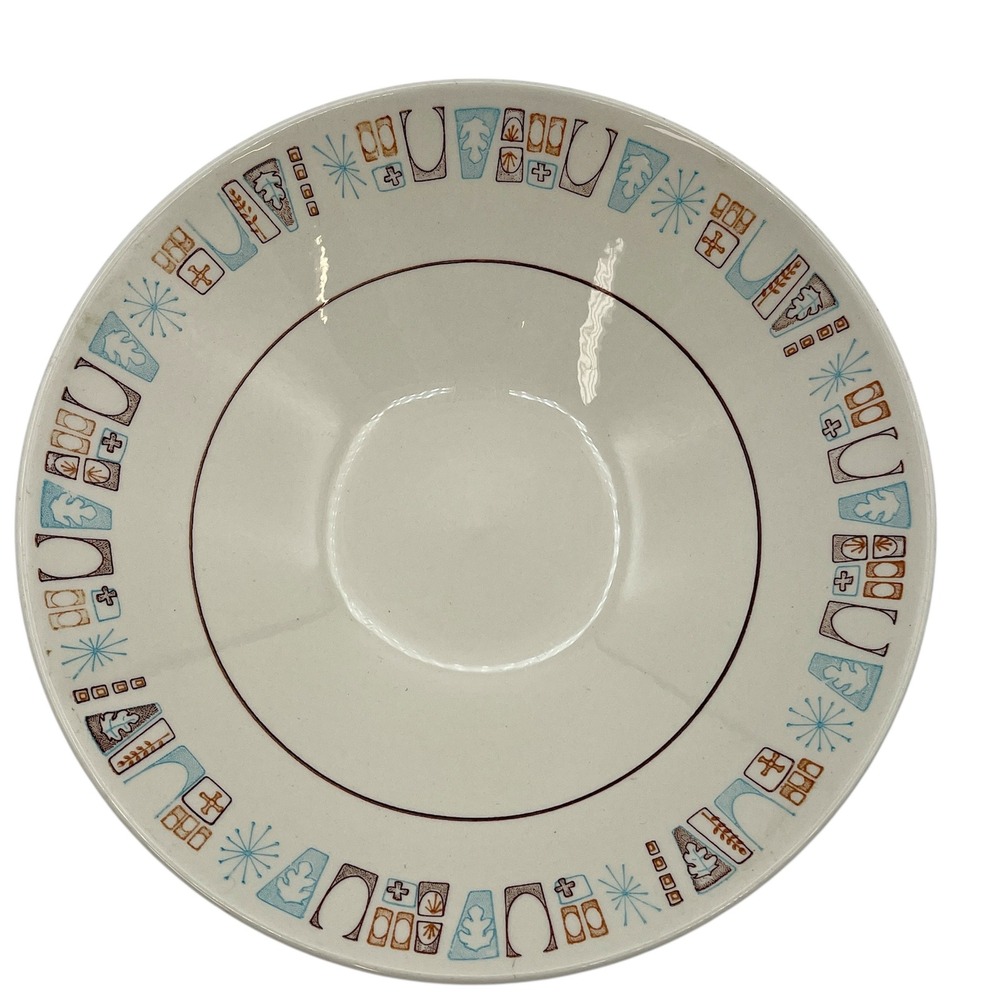 Taylor Smith? Vtg Atomic Era Serving Bowl Mid Century Modern Design 9.75 Inch